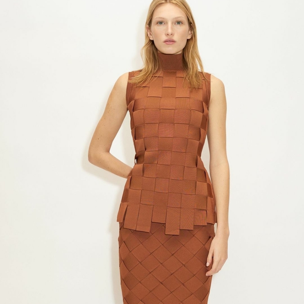 NWT RARE BANDAGE WEAVE TANK TOP Runway Revolve Camila Coelho like Valentino - Picture 9 of 16